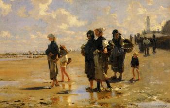 John Singer Sargent : The Oyster Gatherers of Cancale